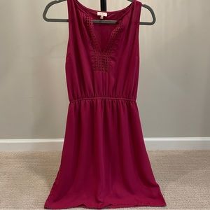 Summer Sleeveless Pink Dress